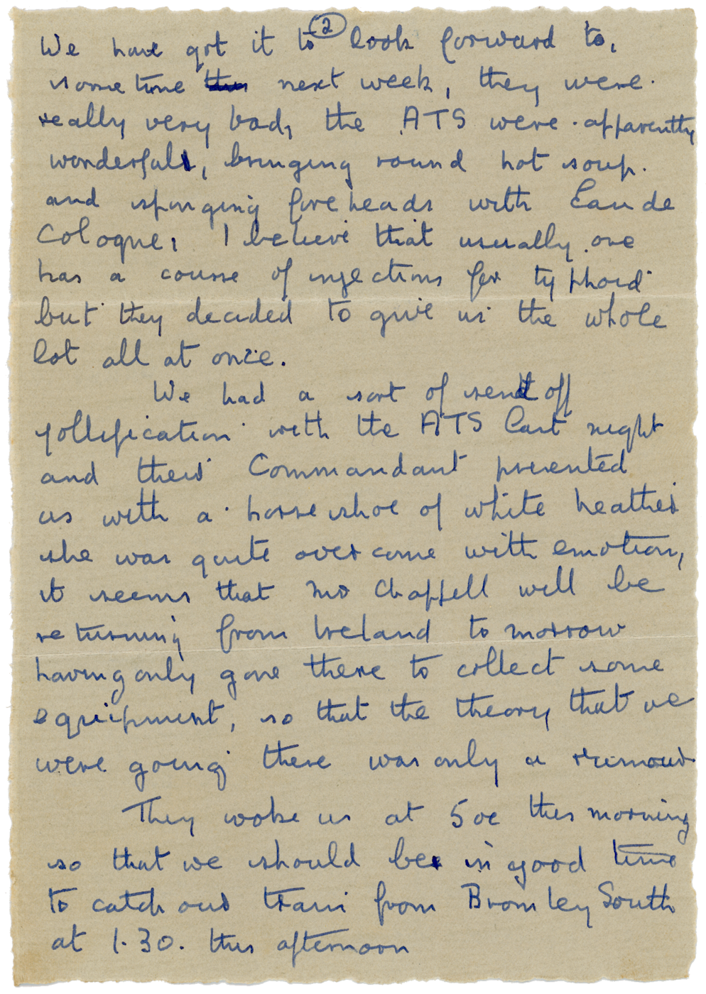 Letter from Cyril "Kenneth" Penman to Teresina "Terry" Evelina Penman dated 29th September, 1939.