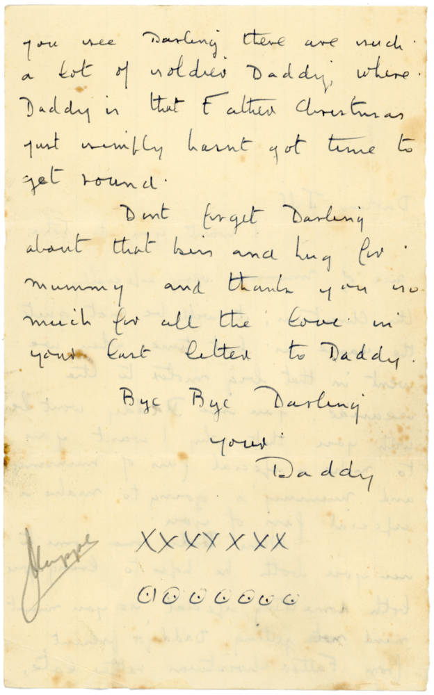 Second page of letter from Cyril "Kenneth" Penman to Gillian "Jill" Penman dated October, 1939.