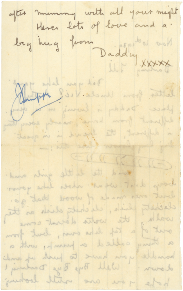 Letter from Cyril “Kenneth” Penman to Gillian “Jill” Penman dated November 10th, 1939. (pg. 2)