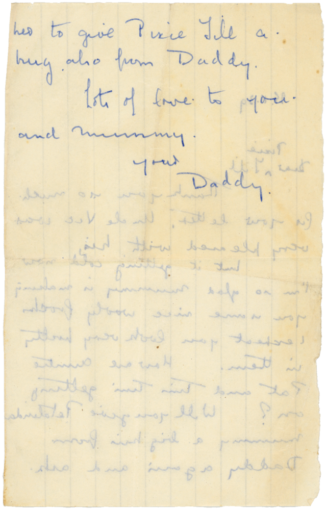 Letter from Cyril “Kenneth” Penman to Gillian “Jill” Penman dated November 25th, 1939. (pg. 2)