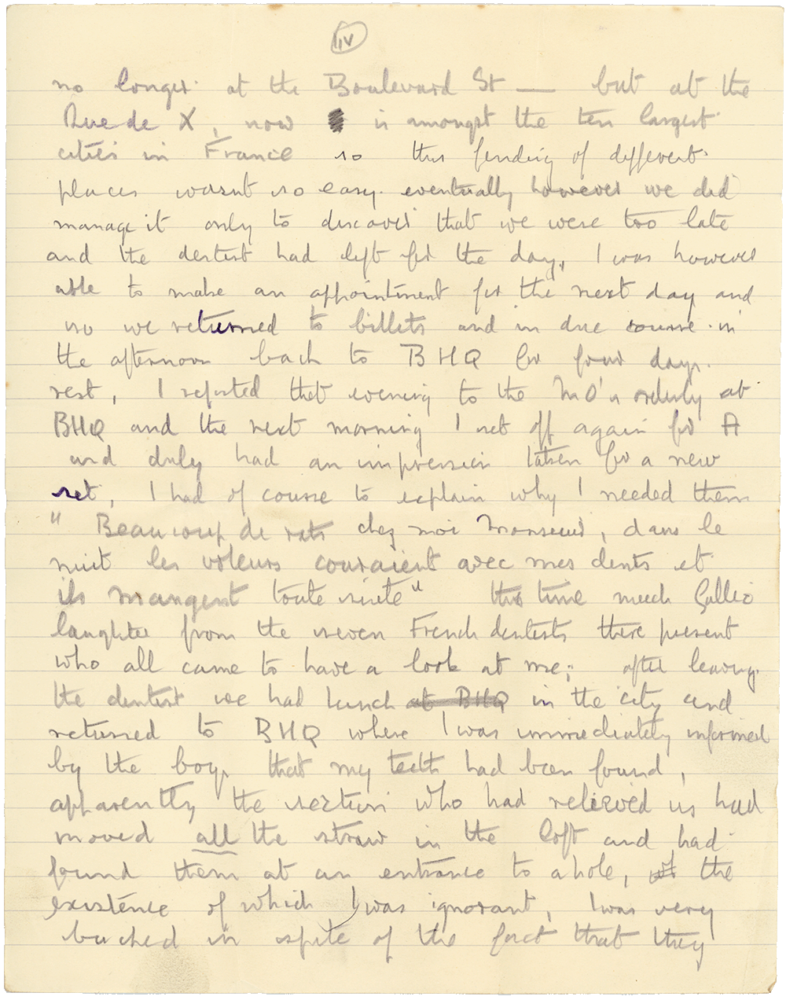 Letter from Cyril “Kenneth” Penman to Teresina “Terry” Penman dated December 13th, 1939. (pg. 4)