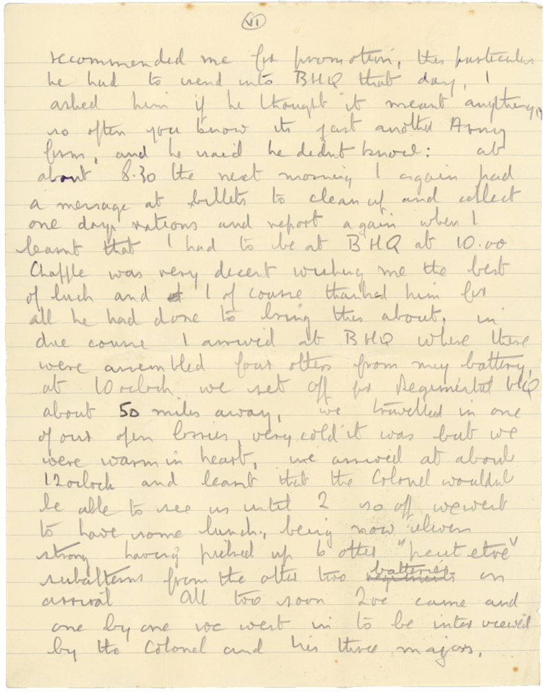 Letter from Cyril “Kenneth” Penman to Teresina “Terry” Penman dated December 13th, 1939. (pg. 6)
