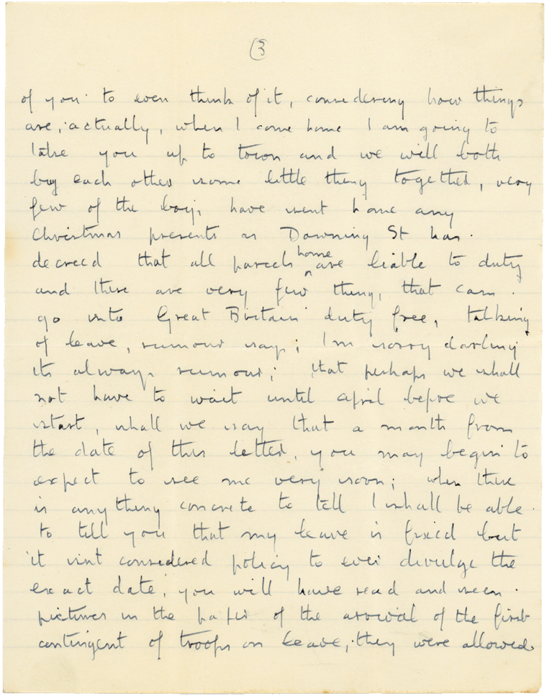 Letter from Cyril “Kenneth” Penman to Teresina “Terry” Penman dated December 23rd, 1939. (pg. 3)