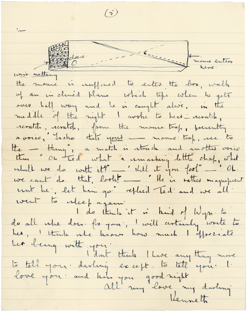 Letter from Cyril “Kenneth” Penman to Teresina “Terry” Penman dated January 29th, 1940. (pg. 5)