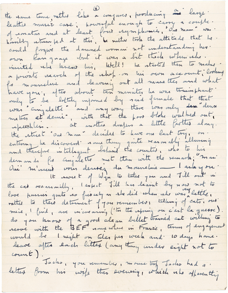 Letter from Cyril “Kenneth” Penman to Teresina “Terry” Penman dated February 27th, 1940. (pg. 2)