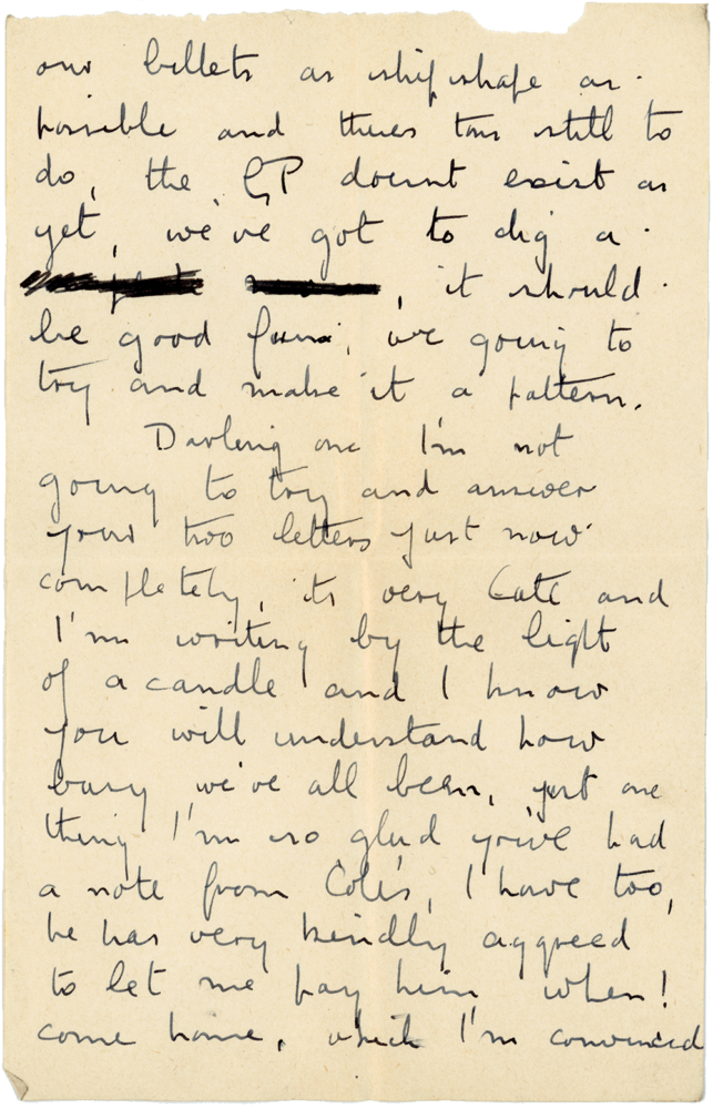 Letter from Cyril “Kenneth” Penman to Teresina “Terry” Penman dated March 12th, 1940. (pg. 2)