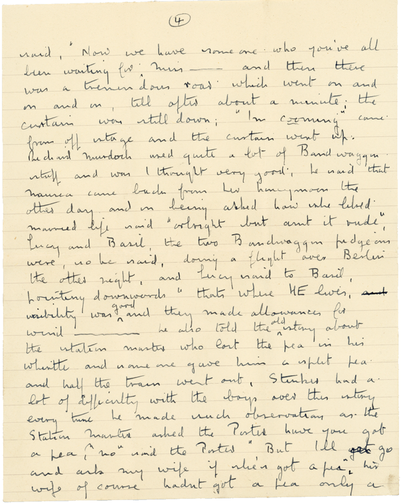 Letter from Cyril “Kenneth” Penman to Teresina “Terry” Penman dated April 18th, 1940. (pg. 4)