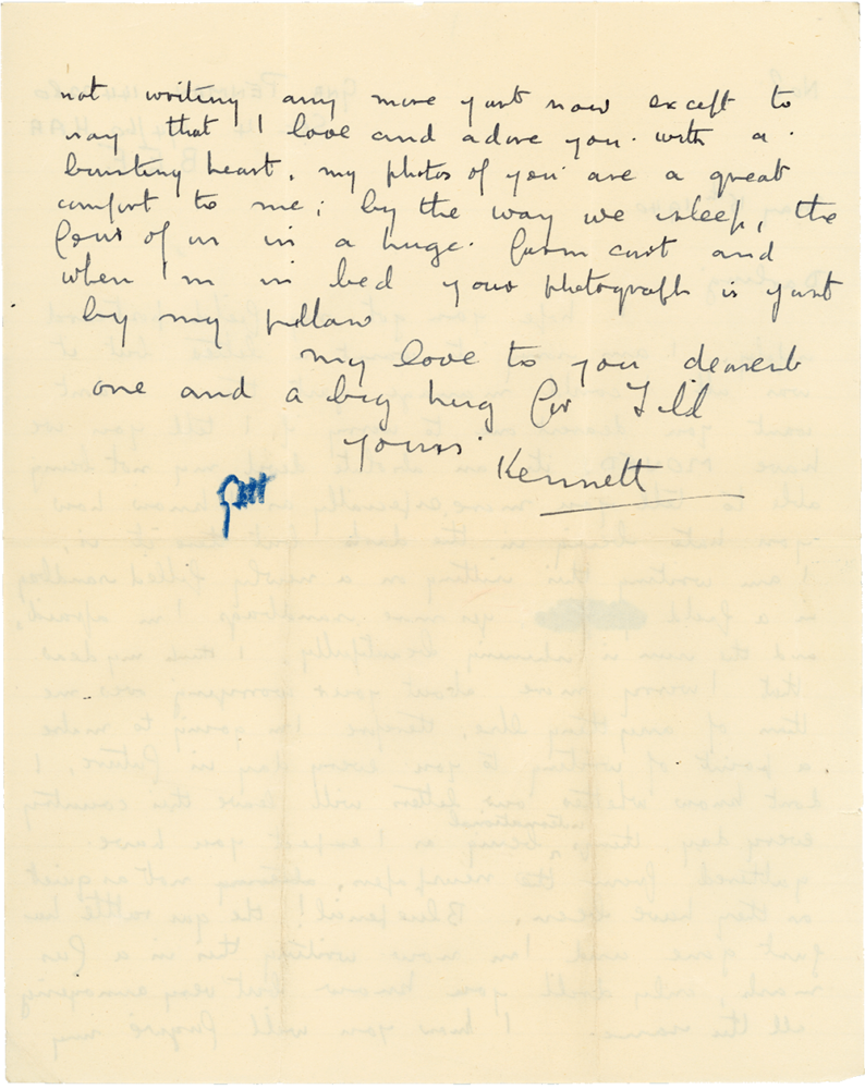 Letter from Cyril “Kenneth” Penman to Teresina “Terry” Penman dated May 15th, 1940. (pg. 2)