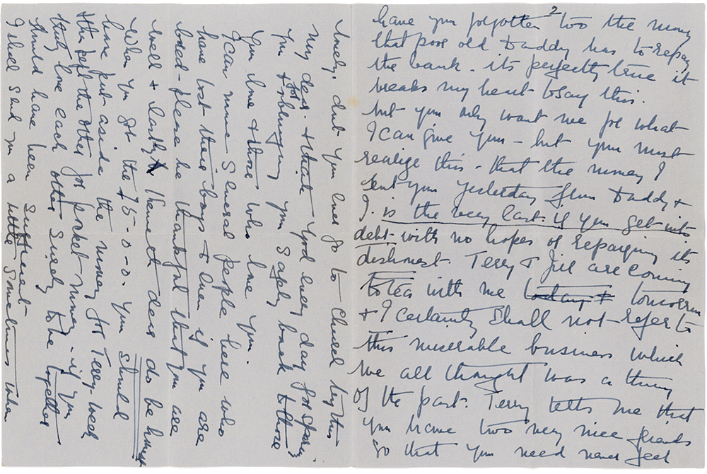 Letter from Arthur Penman to Teresina “Terry” Penman dated July 5th, 1940. (pg. 2, 3)