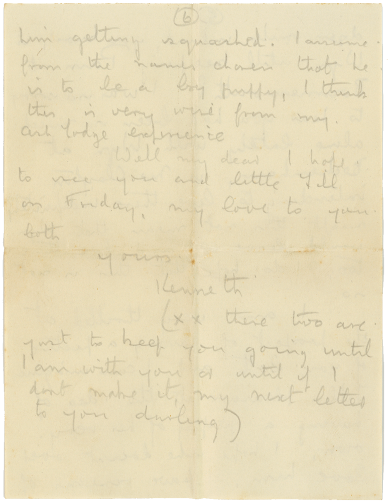 Letter from Cyril “Kenneth” Penman to Teresina “Terry” Penman dated July 21st, 1940. (pg. 6)