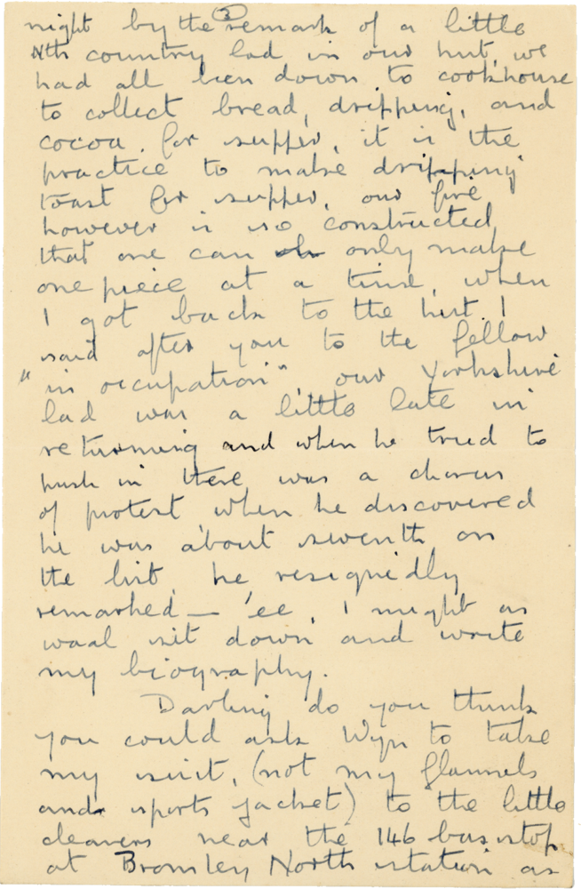 Letter from Cyril “Kenneth” Penman to Teresina “Terry” Penman dated January 19th, 1941. (pg. 3)