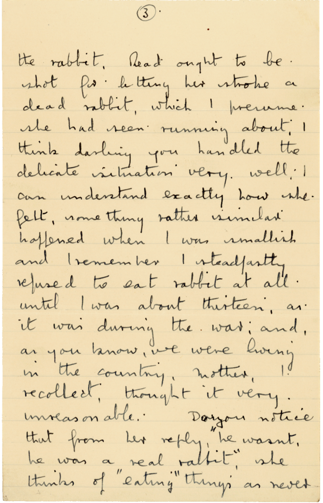 Letter from Cyril “Kenneth” Penman to Teresina “Terry” Penman dated March 9th, 1941. (pg. 3)