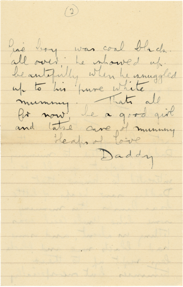 Letter from Cyril “Kenneth” Penman to Teresina “Terry” Penman dated April 9th, 1941. (pg. 2)
